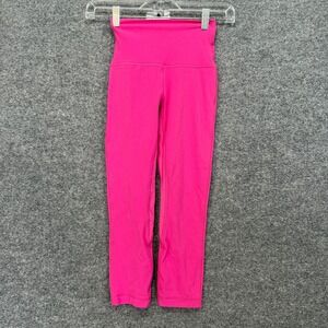 Lululemon Align Leggings Women 0 Pink High Rise Crop Yoga Athletic Pants Stretch